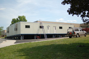 Construction is nearly completed on the newest addition to South Lakes. Students are showing a mixed reaction to having trailers at school.