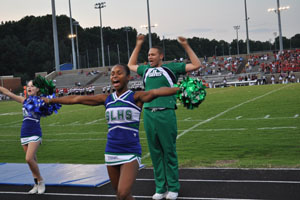 Lets hear it for the boys: Norfleet and OBrien join cheerleading squad