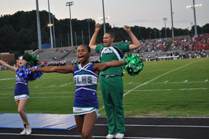 Let's hear it for the boys: Norfleet and O'Brien join cheerleading squad