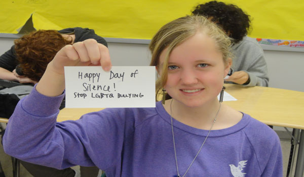 Students take vows of silence to end LGBT bullying in schools 