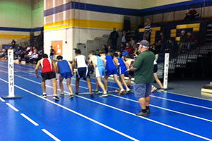 Indoor Track competers at Hampton Roads Invitational