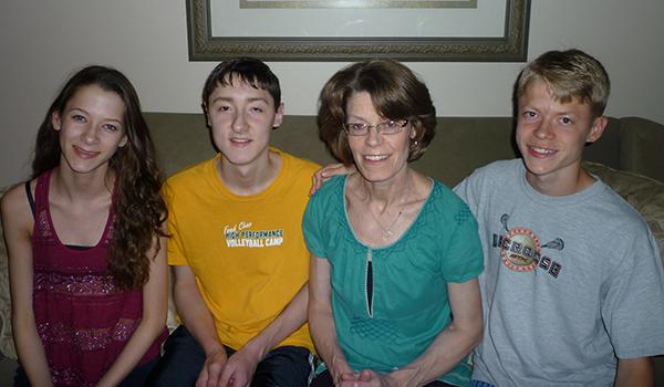 Galanti family members from left to right, Elizabeth, Mathew, Terrie, Stephen  