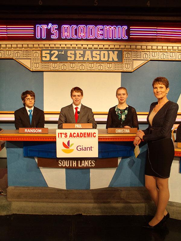 Academic team appears on NBCs television show Its Academic during its 52nd seaon last year. This years team is scheduled to compete against Paul IV and South County Sept. 21 in a filmed round that will be broadcast on the show November 2. 