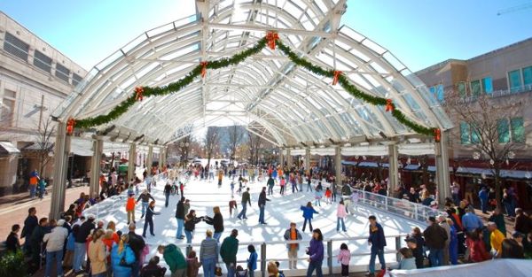 Restonians skate on the Ice Skate Pavilion in the Reston Town Center in 2012. The rink opened for the 2013 season Nov. 4.