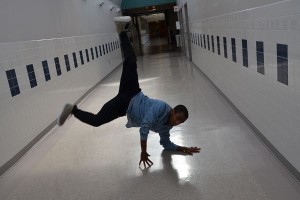 QRU? Junior dance team member Robel Makaveli