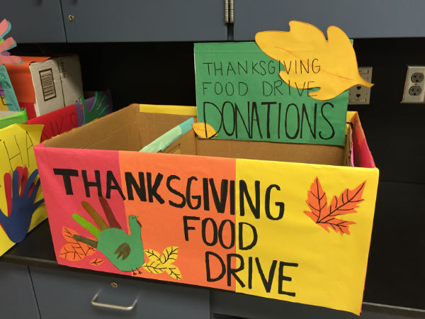 Thanksgiving drive feeds families