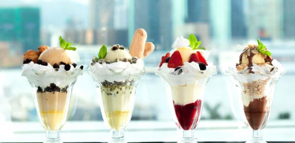 From Left to Right: Classic Vanilla, Chocolaty Chocolate, Very Berry, Mint Chip, and Mango Shakes From Kiln & Co.s Kustard & Co. Ice Cream Shop, Photo Courtesy of https://www.kilnandco.com/kustardandco?lightbox=dataItem-j57j9ppe4