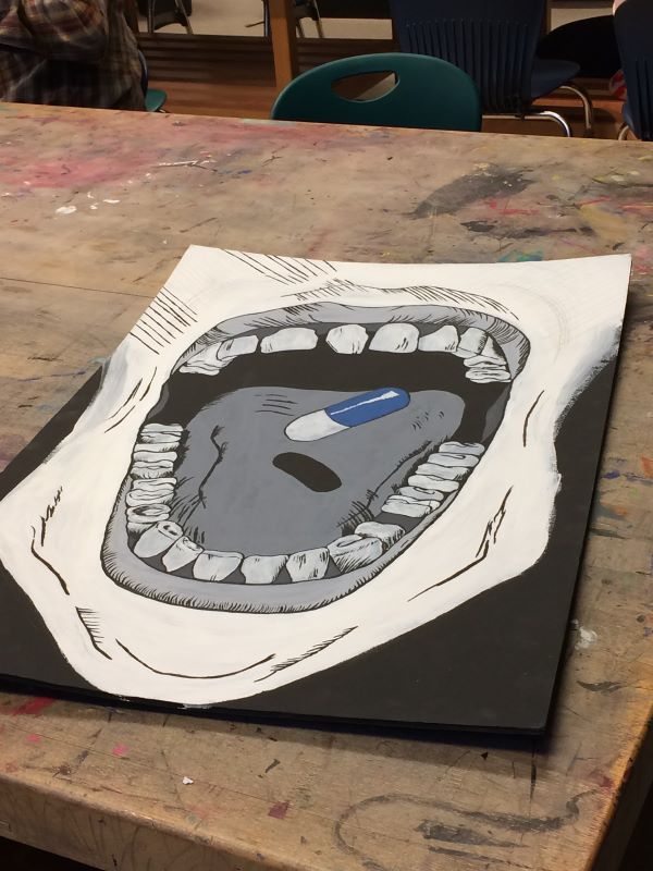 "Untitled," A Painting by Marie Sequeira That Is Still In Progress, Photo Courtesy of Kristina Schwarzkopf