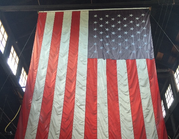 Photo of the American flag, courtesy of Leana Travis