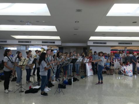 Honor flight and band