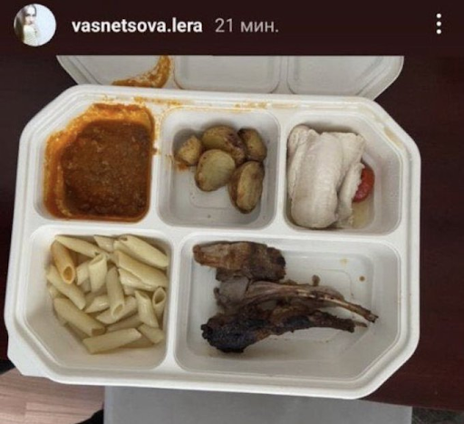 Image of Food fed to Athletes via Twitter