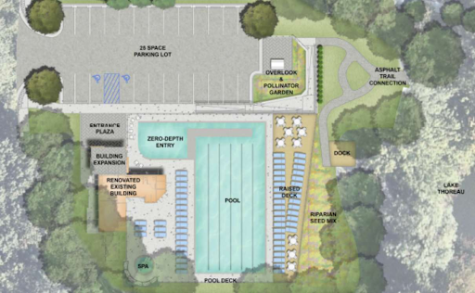 Plans for the renovated Lake Thoreau pool.
Image from Reston Association
