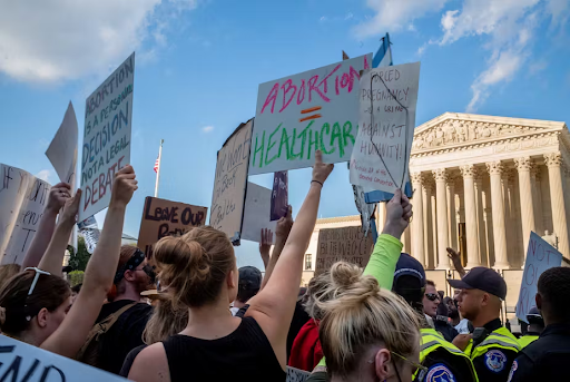 Pro-abortion protests take place after the Dobbs V. Jackson Women’s Health Organization ruling
Image via Getty Images