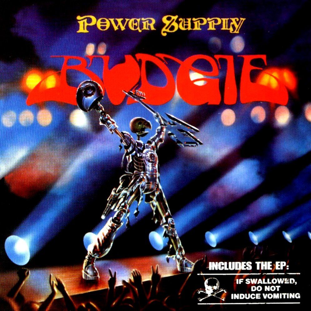 Álbum Power Supply de Budgie de 1980 / Créditos reservados para Discogs.
